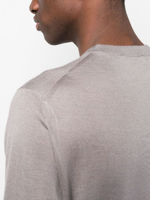crew-neck cashmere-silk jumper